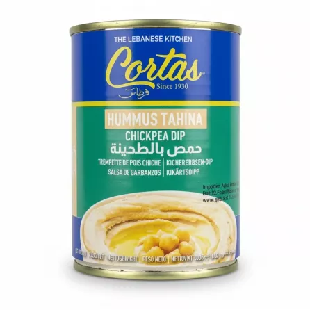 Cortas Hummus Tahina Chickpea Dip canned product front