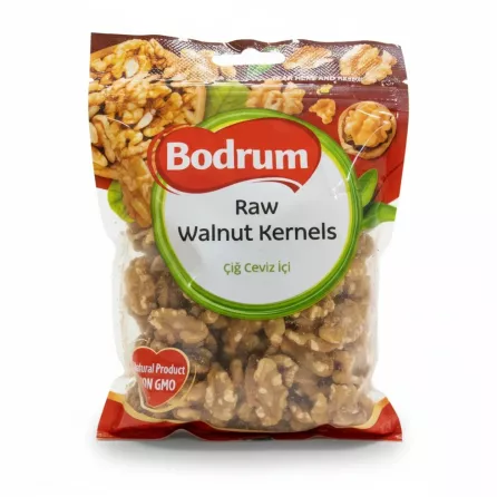 Front view of Bodrum Raw Walnut Kernels pack