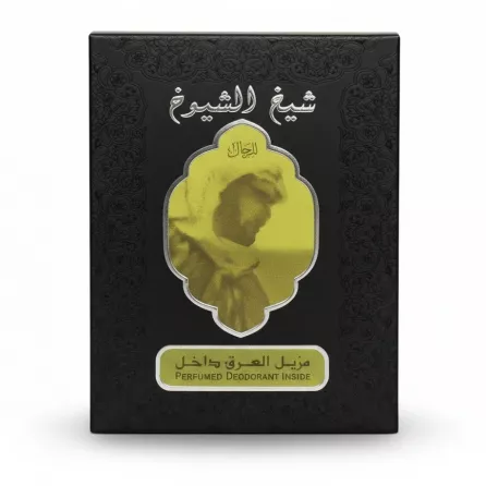 Lattafa Sheikh Shuyukh perfumed deodorant box front