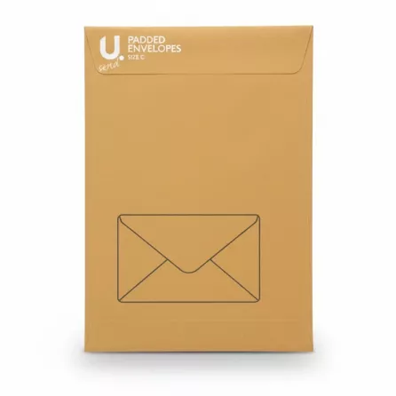 front view of Martello Size C padded envelopes pack