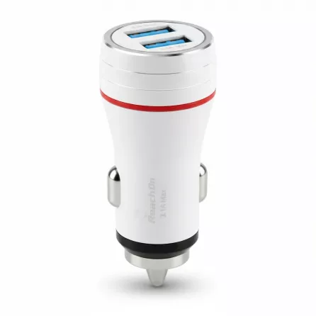 ReachOn dual USB 3.1A car charger with emergency hammer