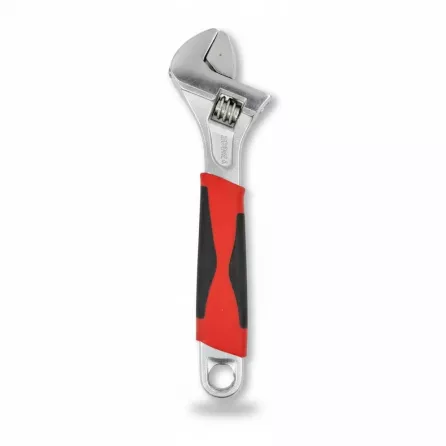 Close-up of HandyTools adjustable spanner showing adjustable jaw and comfortable handle grip