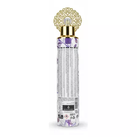 Back view of Arabiyat Musk Tahira Air Freshener bottle showing usage instructions and ingredients