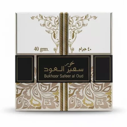 Bukhoor Safeer al Oud incense 40g box front