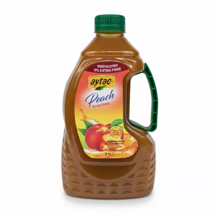Aytaç Peach Fruit Drink 2.1L front view with label