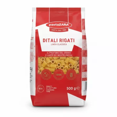 pastaZARA Ditali Rigati pasta 500g front pack