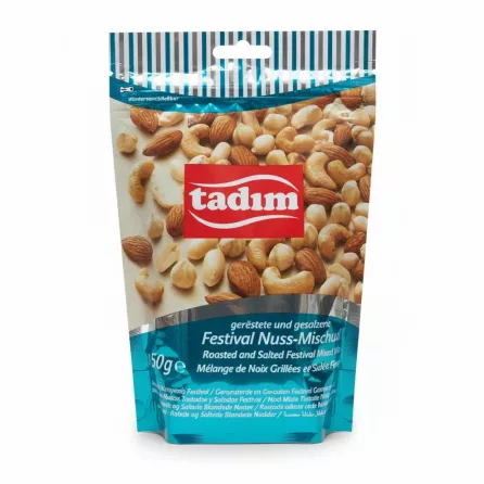 Tadim brand package of roasted and salted mixed nuts