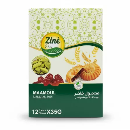 Ziné Maamoul Digestive Date Cookies box front