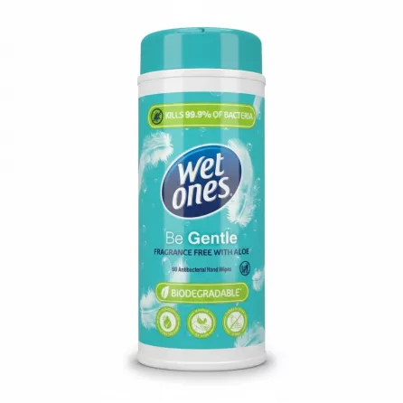Wet Ones Gentle Antibacterial Hand Wipes container front view