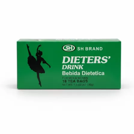 Full view of SH Brand Dieters' Drink tea box