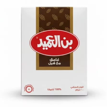 Afameed Dark Coffee with Cardamom front packaging