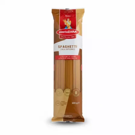 pastaZARA wholemeal spaghetti 500g package front