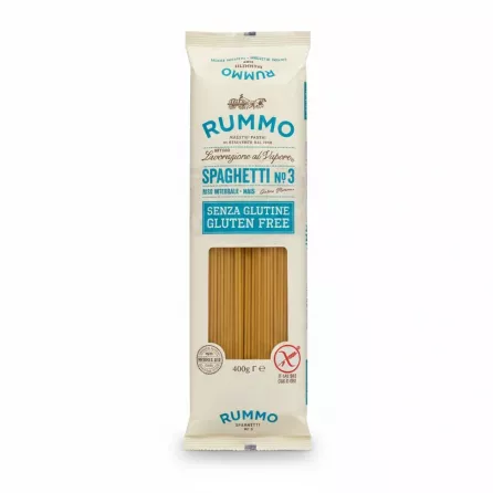 Rummo Gluten Free Spaghetti No. 3 pack front view