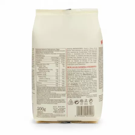 Back of Rummo Fusilli pasta package with nutritional info and ingredients