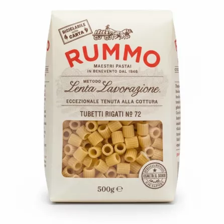 Rummo Tubetti Rigati pasta 500g front package view