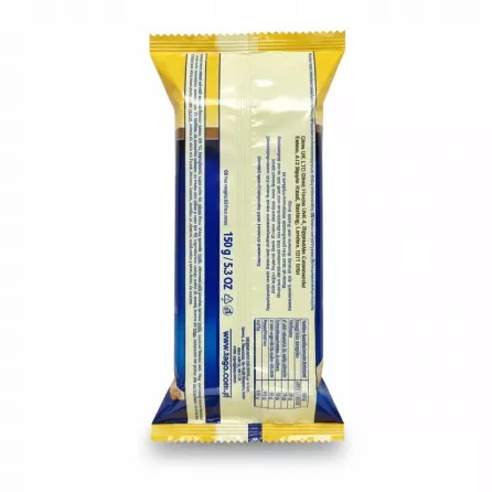 Back of Tago wafer rolls packaging showing ingredients and nutritional facts