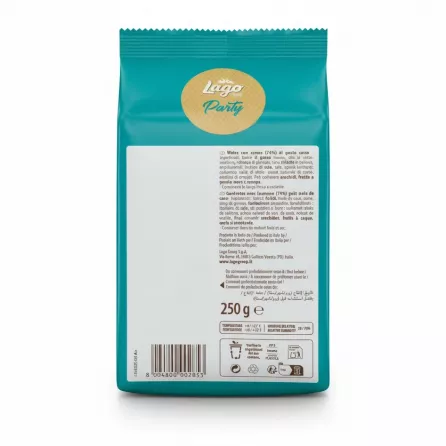 Back packaging showing ingredients and storage information