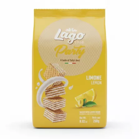 Lago Party Lemon Wafer front pack