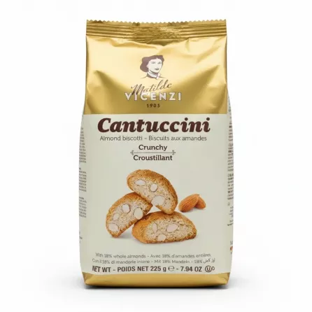 Matilde Vicenzi Cantuccini almond biscotti packaging front