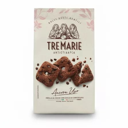 Tremarie shortbread biscuits with cocoa and chocolate chips on packaging front
