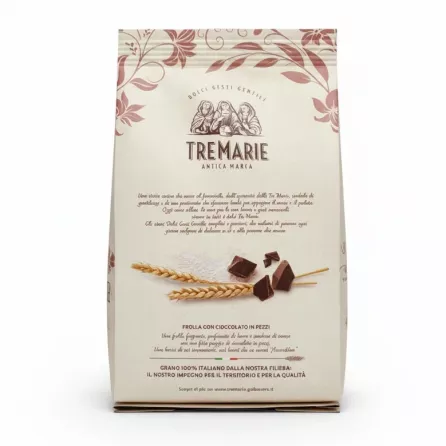 Tremarie shortbread biscuit pack back with product info