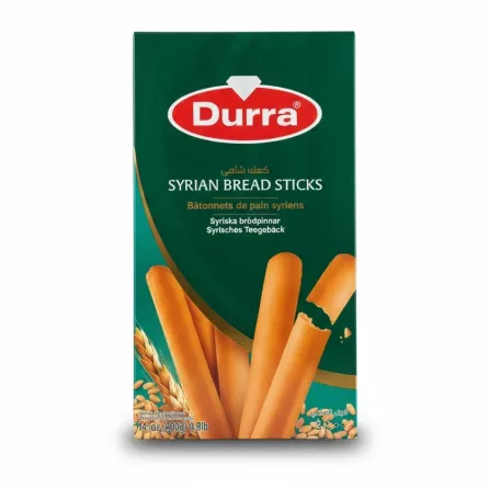 Durra Syrian Bread Sticks packaging display