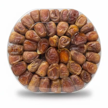 Close-up view of Sukary Rotab Dates showing their colour and texture