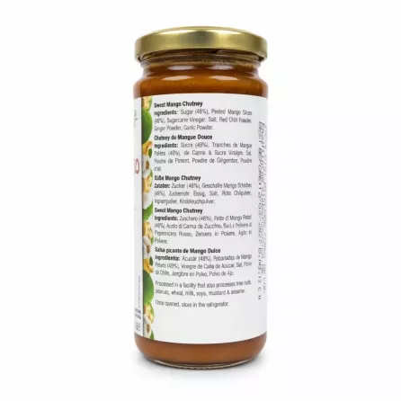 Ashoka Sweet Mango Chutney jar ingredients label