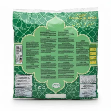 back view of packaging with cooking instructions and ingredients