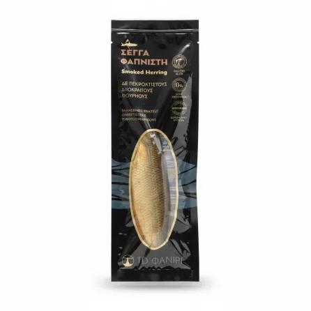 Fanari brand vacuum packed smoked herring fish