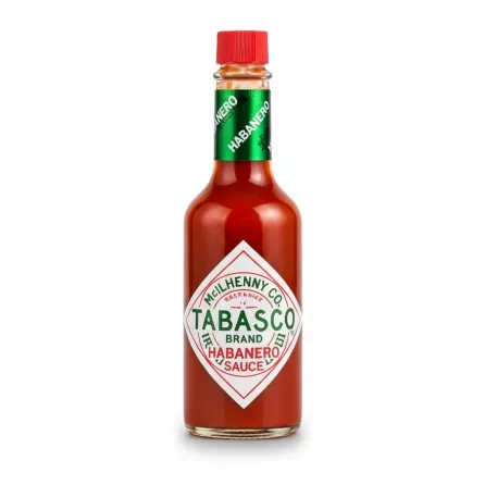 Tabasco Habanero Sauce fiery hot pepper sauce bottle