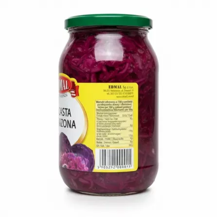 Edmal Red Cabbage Salad nutritional information and barcode