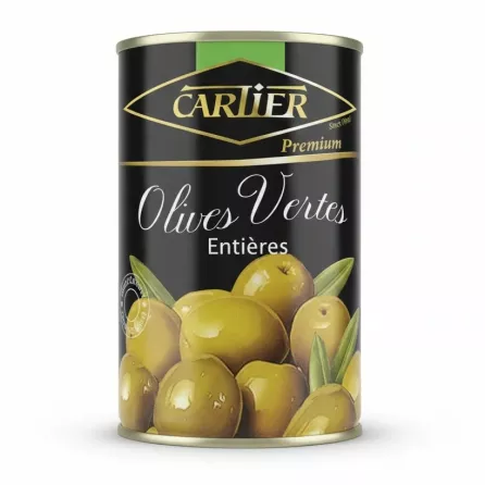 Cartier Premium Whole Green Olives tin front