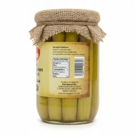 Back label showing storage conditions, nutrition facts, and barcode