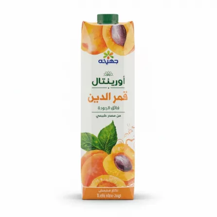 Juhayna Oriental Apricot Nectar 1 litre front view on a white background