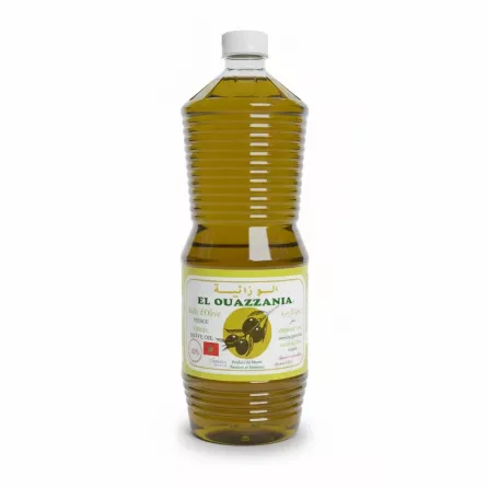 El Ouazzania Virgin Olive Oil 1 litre bottle front label