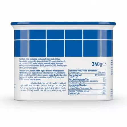 Zwan Chicken Luncheon Meat 340g tin nutritional info and ingredients