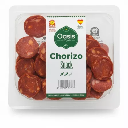 Packaged Oasis de Djerba Halal Turkey Chorizo Snack slices