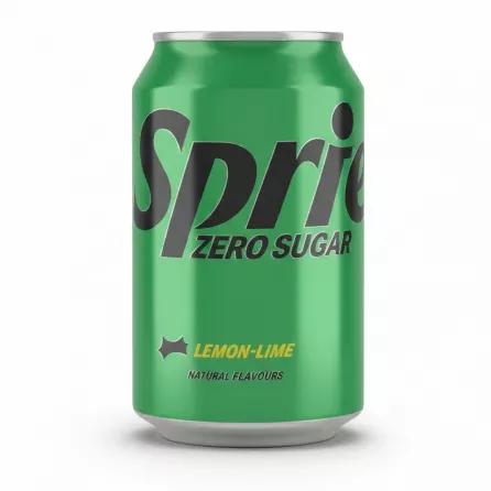 Green 330ml Sprite Zero Sugar Lemon-Lime aluminium can