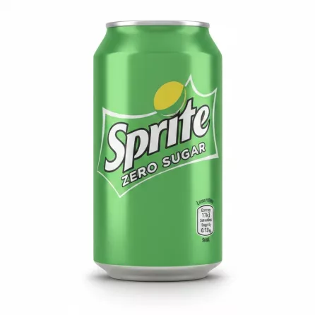 Sprite Zero Sugar Lemon-Lime can showing nutrition information