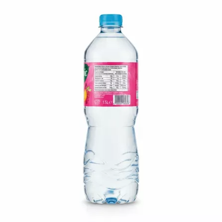 Volvic Touch of Summer Fruits water bottle nutrition label