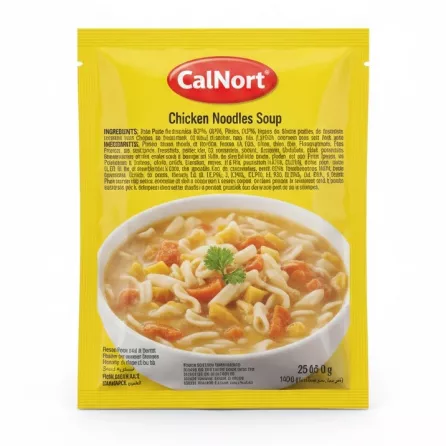 CalNort Chicken Noodle Soup nutrition and preparation instructions