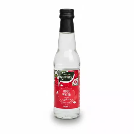 Greenfields Rose Water bottle front label