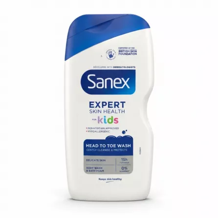 Sanex Expert Skin Health Kids Head to Toe Wash front bottle