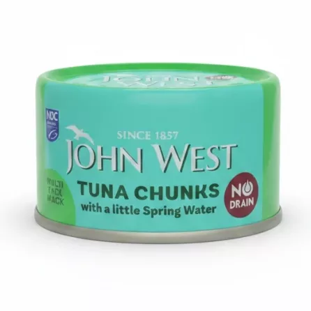 John West Tuna Chunks can side view