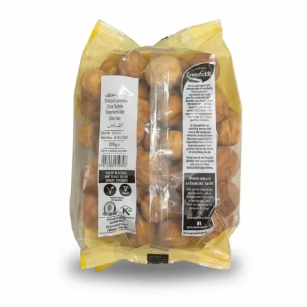 Greenfields Dried Lime pack back showing details