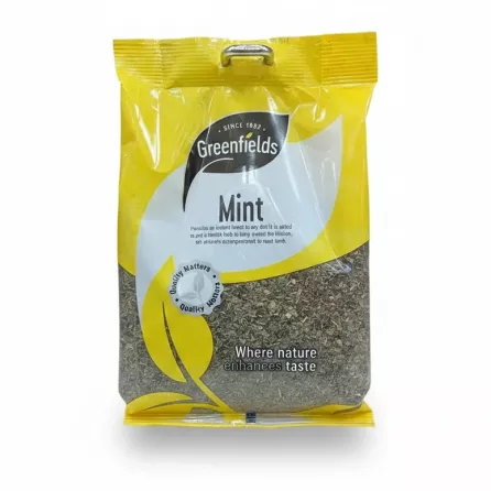 Greenfields Mint dried herb packet front