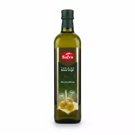 Sofra Tunisian Extra Virgin Olive Oil 750ml bottle front