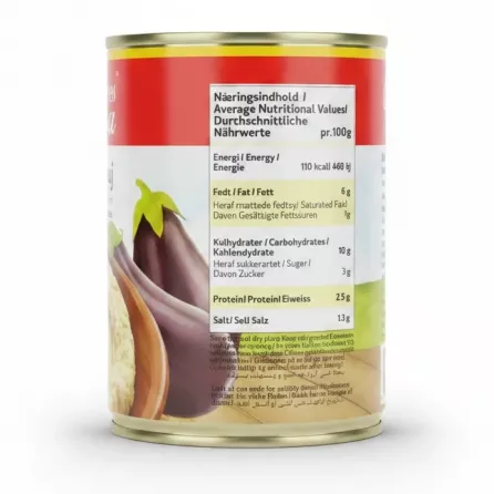 Nutritional information on Chtaura Babaghannouj can