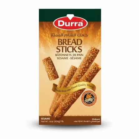 Durra Sesame Bread Sticks packaging front view
